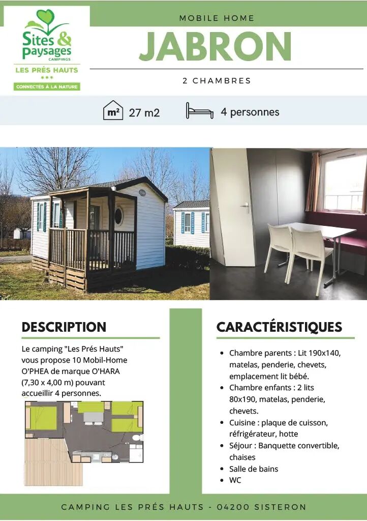 Camping Sites et Paysages Les Prés Hauts